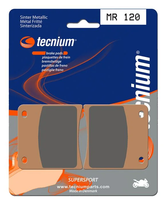 Plaquettes de freins Tecnium Performance métal fritté – MR120 Ref : TE00938A / 1023036