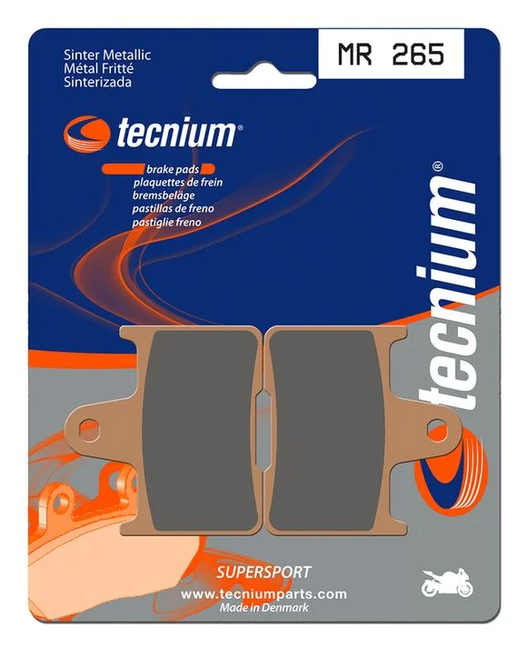Plaquettes de freins Tecnium Performance métal fritté – MR265 Ref : TE00959A / 1023066