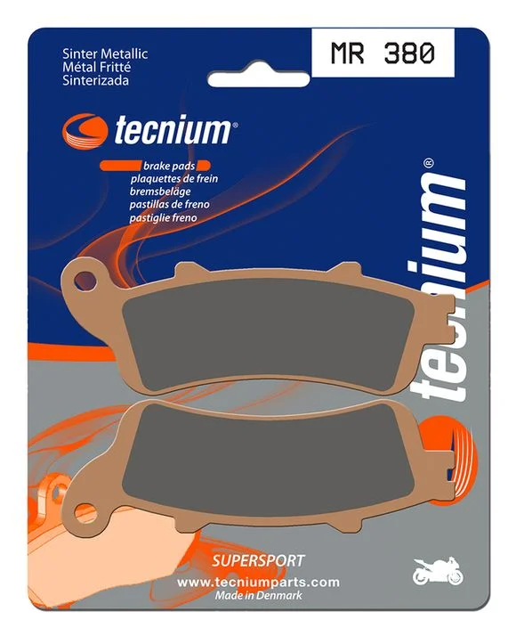 Plaquettes de freins Tecnium Performance métal fritté – MR380 Ref : TE00975A / 1023084