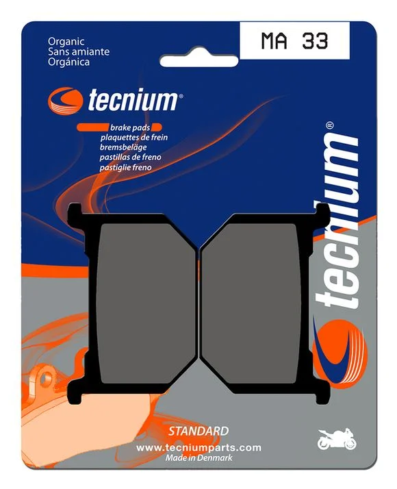 Plaquettes de freins Tecnium route organique – MA33 Ref : TE00619A / 1022481