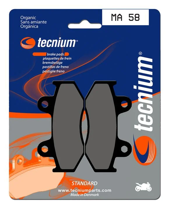 Plaquettes de freins Tecnium route organique – MA58 Ref : TE00655A / 1022531