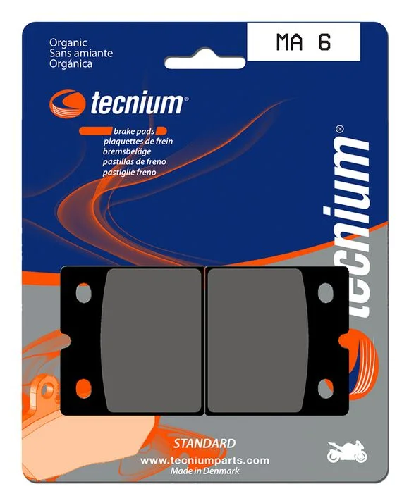 Plaquettes de freins Tecnium route organique – MA6 Ref : TE00656A / 1022533