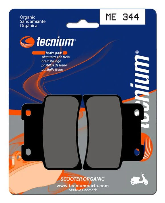 Plaquettes de freins Tecnium Scooter organique – ME344APRILIA 125 RS 125 – 1992 – 2006 – 2012Ref : TE00751A / 1022683