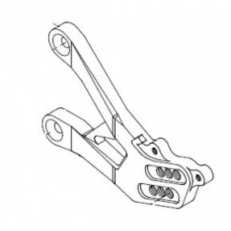 Platine droite de commandes reculees LIGHTECH noir Yamaha YZF-R1