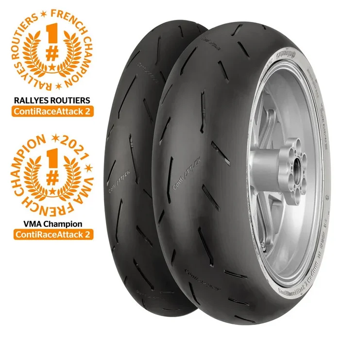Pneu CONTINENTAL CONTIRACEATTACK 2 STREET 180/55 ZR 17 M/C (73W) TL