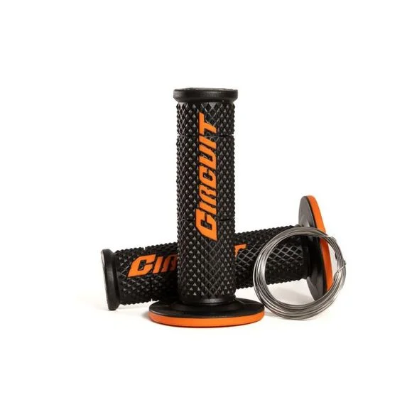 Poignées de guidon Circuit Equipement V Universel – Noir / Orange Ref : CRE0015 / MA018-219