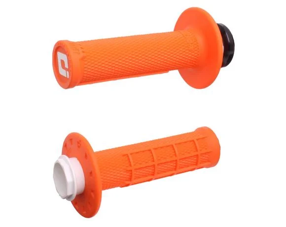 Poignées de guidon Odi Micro-X Lock-On semi-gaufré – orange/noir Universel Ref : ODI00136A / 1129633004