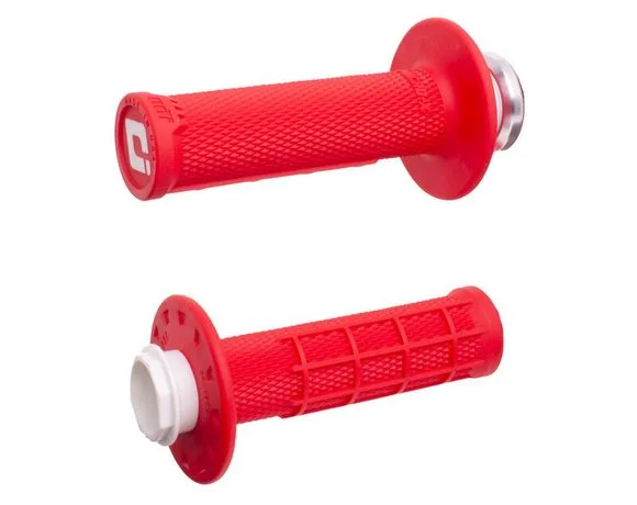 Poignées de guidon Odi Micro-X Lock-On semi-gaufré – rouge/noir Universel Ref : ODI00137A / 1129633005