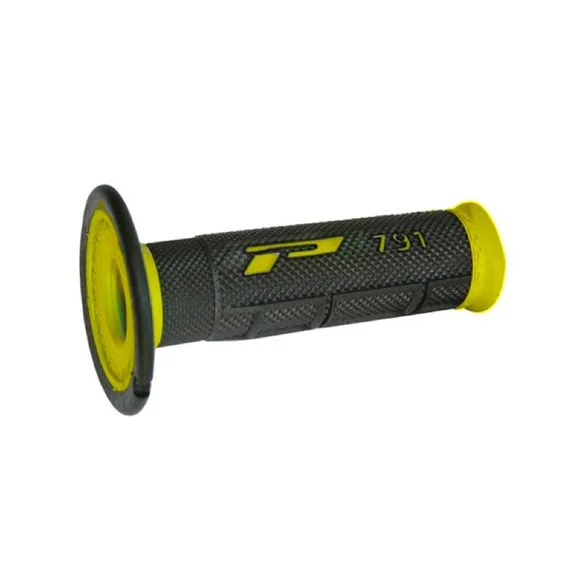 Poignées de guidon Progrip MX 791 Universel – Jaune / Noir Ref : PRG0062