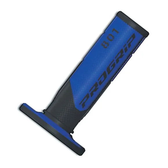 Poignées de guidon Progrip MX 801 Universel – Noir / Bleu Ref : PRG0052