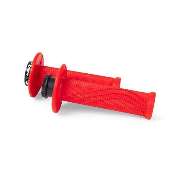 Poignées de guidon R-tech R20 Lock-on Wave Beta Universel – Rouge Ref : RTH0651