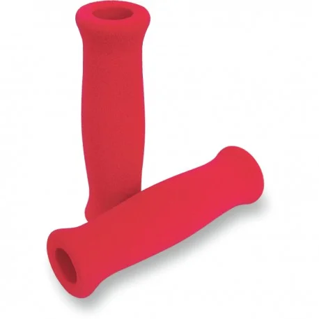 Poignees en mousse rouge