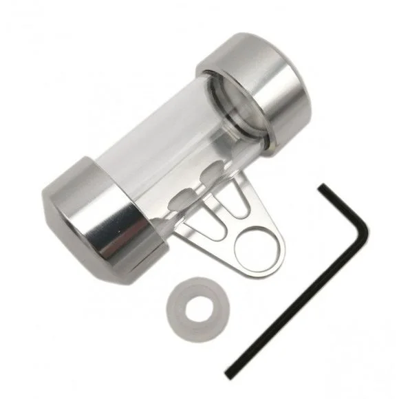 Porte assurance Brazoline cylindrique aluminium argent 70 mm Universel – Gris Ref : 60013