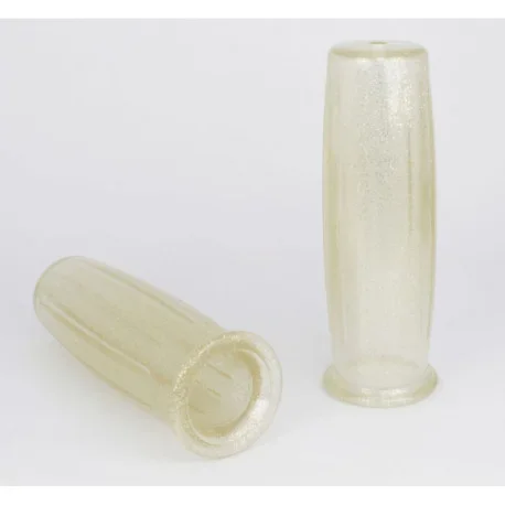 POSH SILVER METAL FLAKE GRIPS 22MM