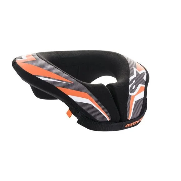 Protection cervicale Alpinestars SEQUENCE NECK ROLL ENFANT – Noir / Orange Ref : AP11036