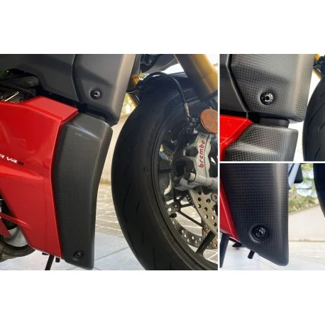 Protection de radiateur inferieur LIGHTECH carbone DUCATI PANIGALE V4 2020-2024