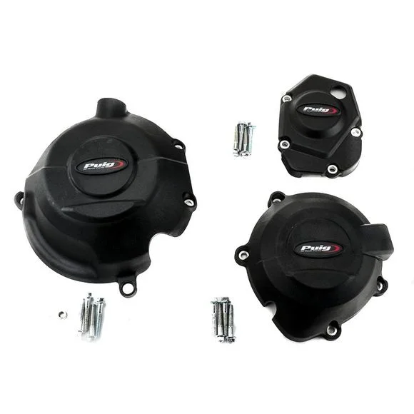 Protection Moteur Puig Kit de 3 pare-carters – Noir Ref : PUI0645 / 20135N
