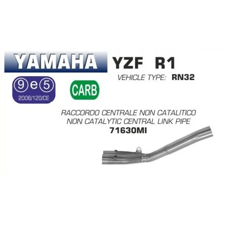 Raccord d’Echappement decatalyse ARROW YAMAHA YZF-R1 2015-2016