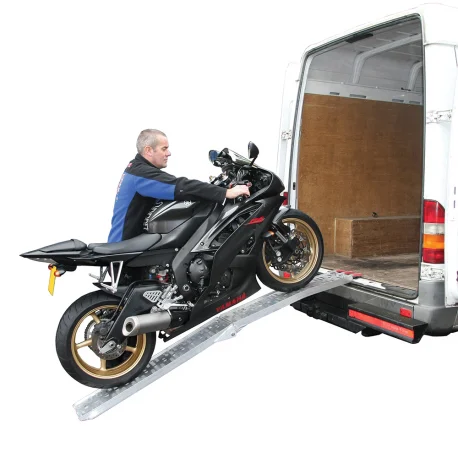 Rampe de chargement aluminium BikeTek pliable en 2 280mmX2170mm