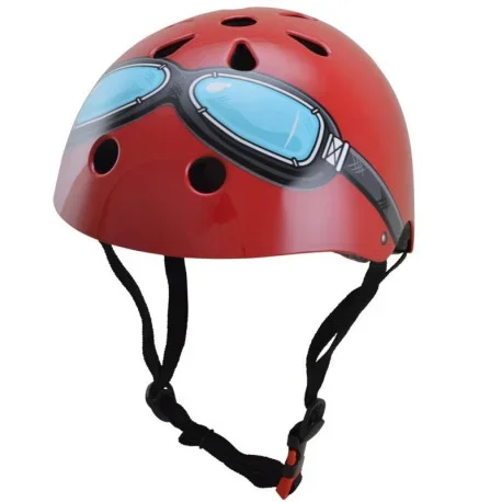 RED GOGGLE HELMET