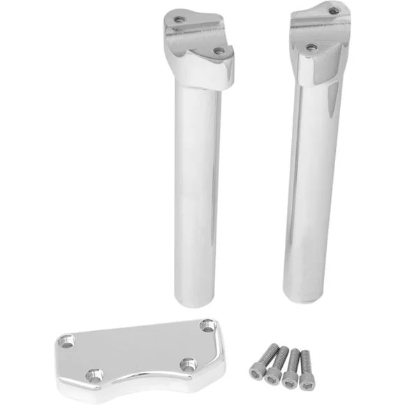 Réhausseur Drag Specialties Riser kit 25.5 cm pour guidon Diamètre 25.4-38 mm Universel – Noir Ref : DRG0152