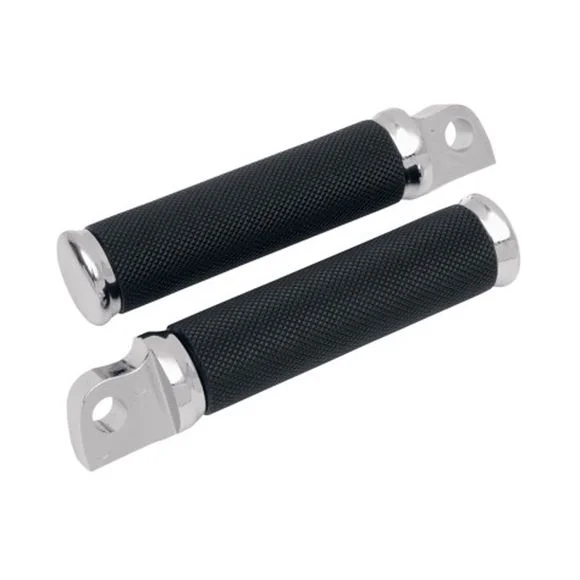 Repose-pieds Drag Specialties piquets spécial Harley chrome Universel Ref : DRG0190 / 16200377