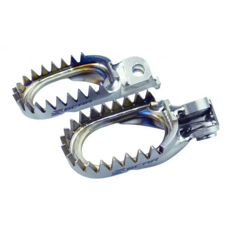 Repose-pieds SCAR anti-boue titane HONDA CR CRF