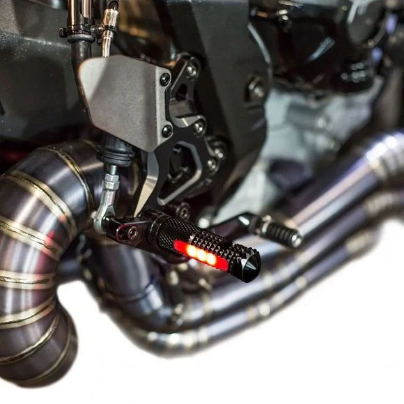 Repose-pieds Valter Moto COTE GAUCHE AVEC LED Universel Ref : SPG01L 00 / SPG02L