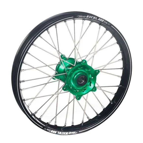Roue Haan Wheels A60 avant dimension 21×1.60 noir/vert Ref : HW77004899 / 1076701004