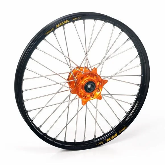 Roue Haan Wheels arrière dimension 18×2.15 Noir/Orange Ref : HW77004731 / 1076123002