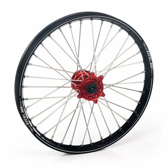 Roue Haan Wheels avant dimension 19×1.40 Noir/Rouge Ref : 1096081003