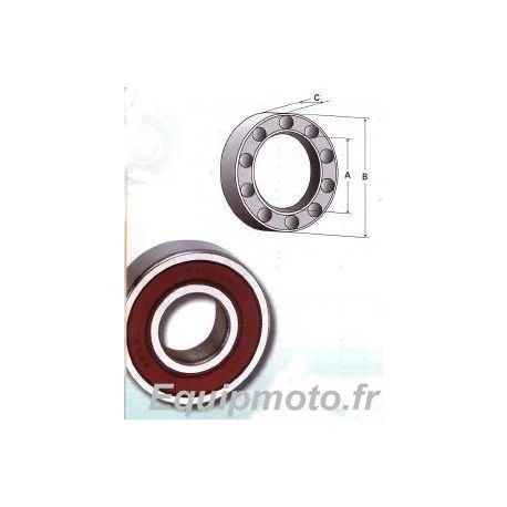 ROULEMENT DE ROUE MOTO 62/32-RS 32X65X17