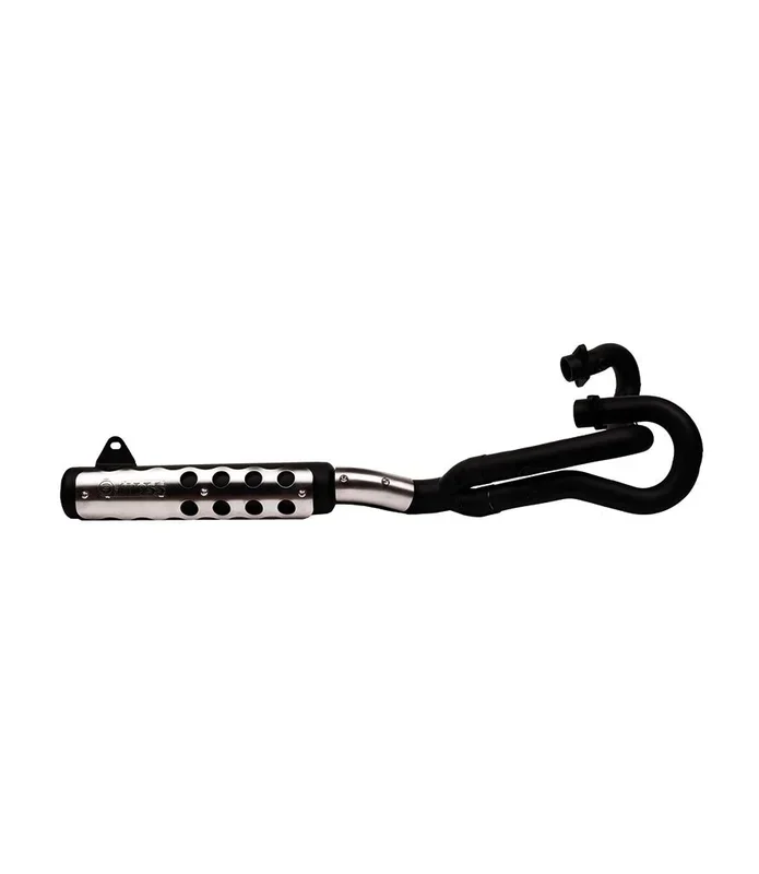 Scarico Alto per Interceptor / Continental GT 650 – Cross Alto – Nero – Cafe Twin x Mass Exhaust