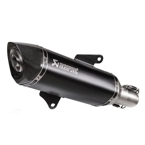 Silencieux Akrapovic acier noir embout carbone Ref : S-H3SO8-HRSSBL / 18114245