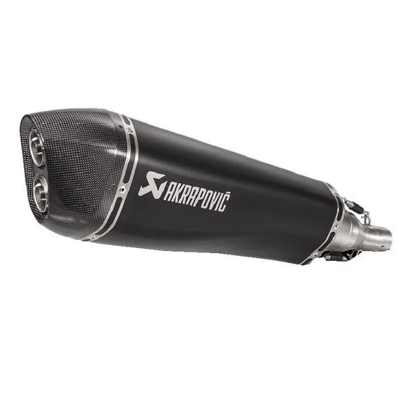 Silencieux Akrapovic Inox noir embout carbone Ref : S-PI5SO1-HRAASSBL / 18113505