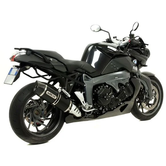 Silencieux Arrow Alu Dark Maxi race-tech embout carbone – Noir Ref : AW0245 / 71790AKN