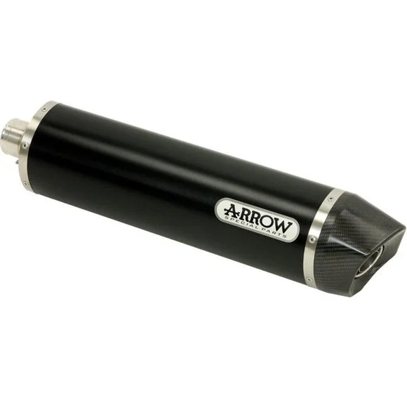 Silencieux Arrow Alu dark Maxi race-tech embout carbone Ref : 71805AKN