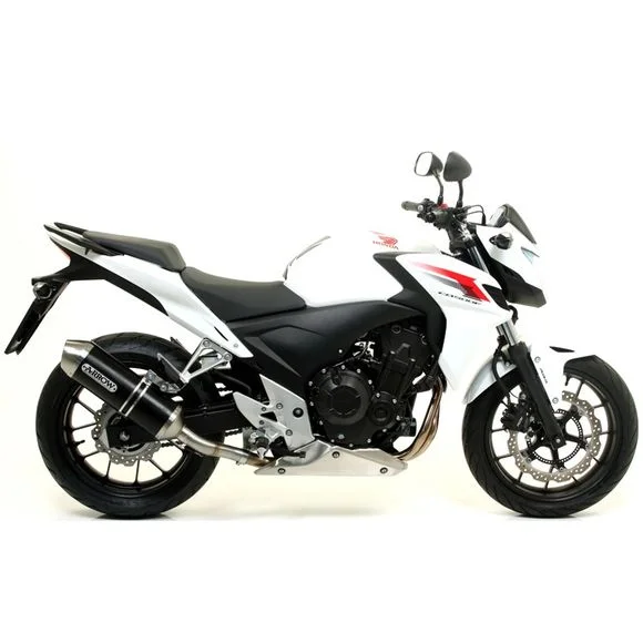 Silencieux Arrow Alu dark race-tech embout acier Ref : 71804AON / CMB71804AON+71480MI