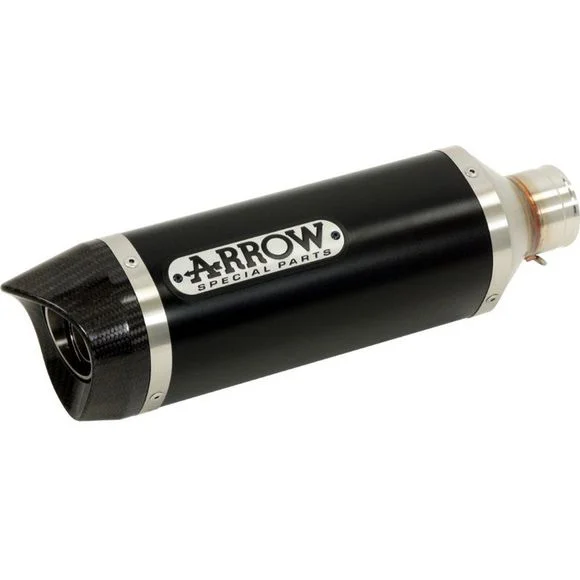 Silencieux Arrow alu dark street thunder embout carbone Ref : 71814AKN