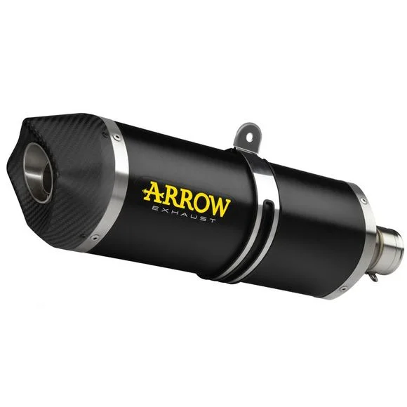 Silencieux Arrow Race-tech Alu Dark embout carbone – Noir Ref : AW0445 / 72622AKN