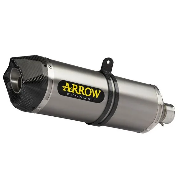 Silencieux Arrow Race-tech titane embout carbone – Gris Ref : AW0334 / 71869PK