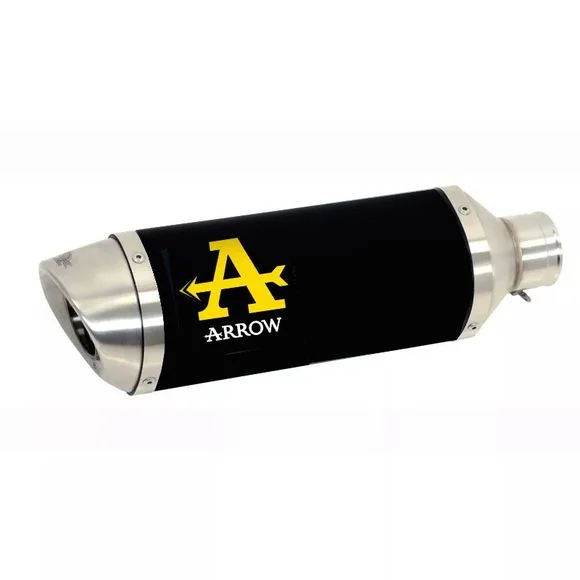 Silencieux Arrow Thunder Alu dark embout inox – Noir Ref : AW0383 / 71930AON