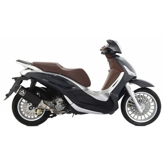 Silencieux Arrow Urban Alu Dark embout noir mat – NoirPIAGGIO 300 BEVERLY 300 HPE – 2021 – 2024Ref : AW0574 / 53539ANN