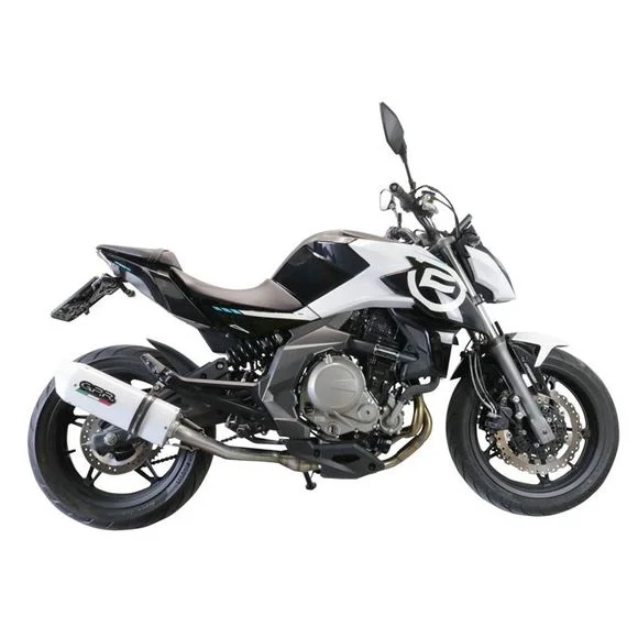 Silencieux GPR ALBUS WHITE EVO4 – BlancCF MOTO 650 650 NK – 2021 – 2024Ref : GPR0011 / CF.2.CAT.ALB