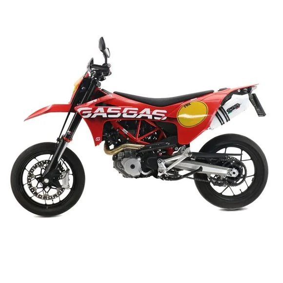 Silencieux GPR ALBUS WHITE EVO4 – BlancGAS-GAS 700 SM 700 – 2022 – 2024Ref : GPR0785 / GG.1.ALBE4