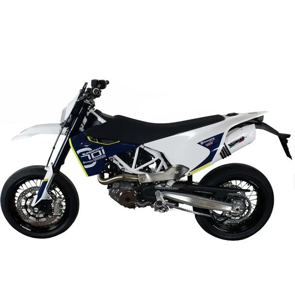 Silencieux GPR ALBUS WHITE EVO4 – BlancHUSQVARNA 701 701 SUPERMOTO – 2021 – 2023Ref : GPR0021 / E5.HU.53.CAT.ALBE5