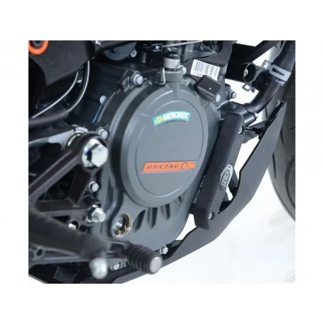 Slider moteur droit R&G RACING noir KTM Duke 125 HUSQVARNA 125 SVARTPILEN