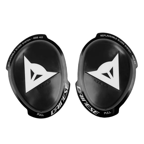 Sliders Dainese KNEE SLIDER RSS 4.0 HDC – Noir / Blanc Ref : DN2129 / 1876222-622-N
