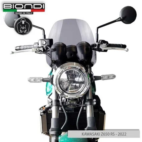SMOKED CLEAR SPORT WINDSHIELD Z650RS BIONDI