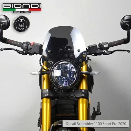 SMOKED SPORT WINDSHIELD SCRAMBLER BIONDI